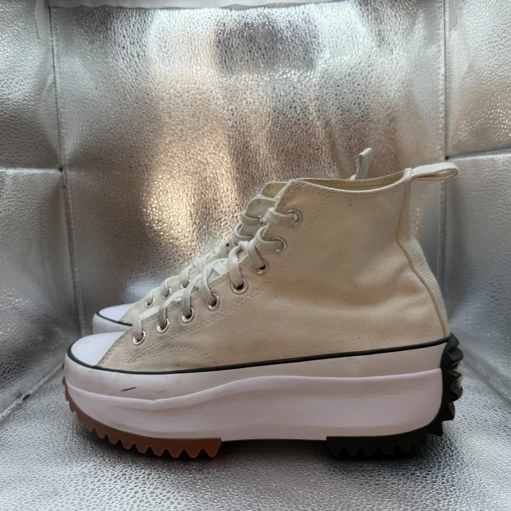 Size 8.5M/10W Converse‎ Run Star Hike Beige Unisex High Top Sneakers 166799C